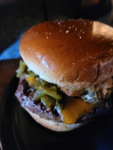 Mad Green Chile Burger